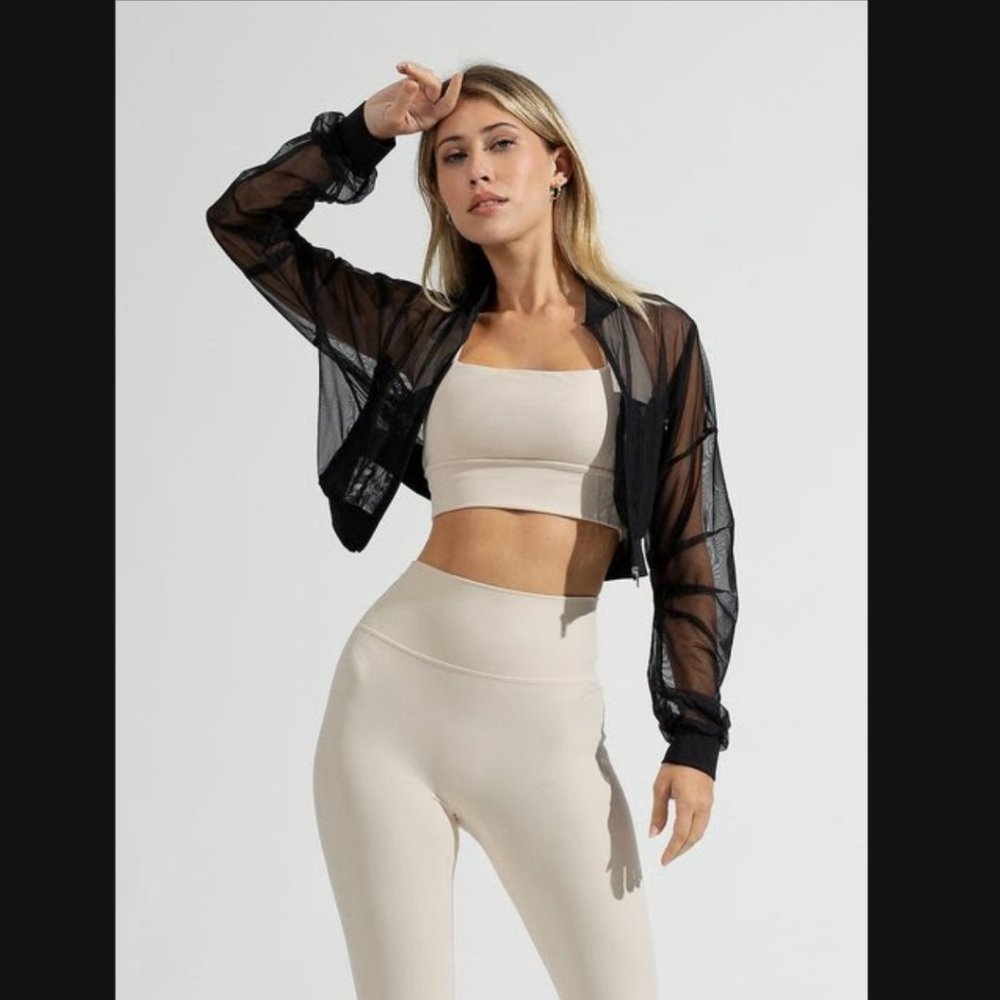 Buffbunny Exposed Mesh Jacket - Onyx Black